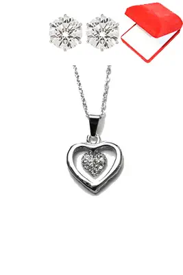 Coffret coeur Argent