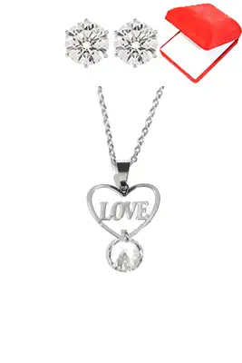 Coffret Coeur love Argent