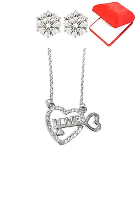 Coffret Coeur love Argent