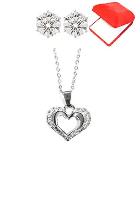 Coffret coeur Argent