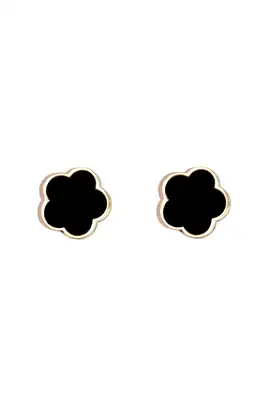 Boucle-d-oreille fleur Or