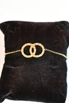 Bracelet infini chiffre romain Or