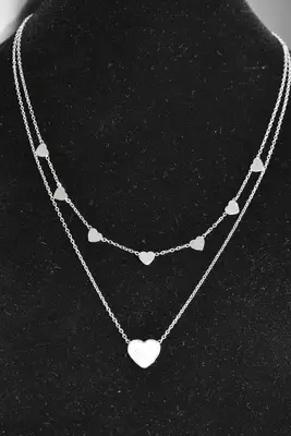 Collier Coeur Argent