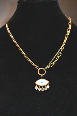 Collier oeil de Fatma Or