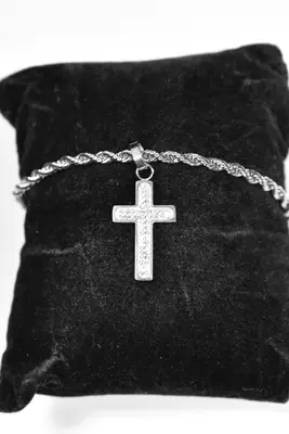 Bracelet croix Argent