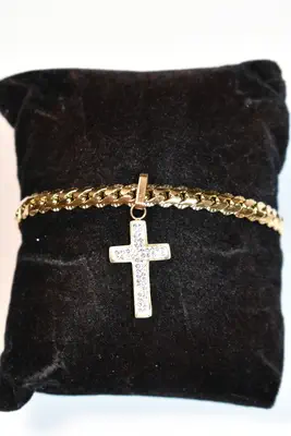 Bracelet croix Or T9687T 