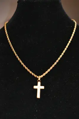 Collier croix Or