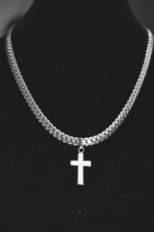 Collier croix Argent