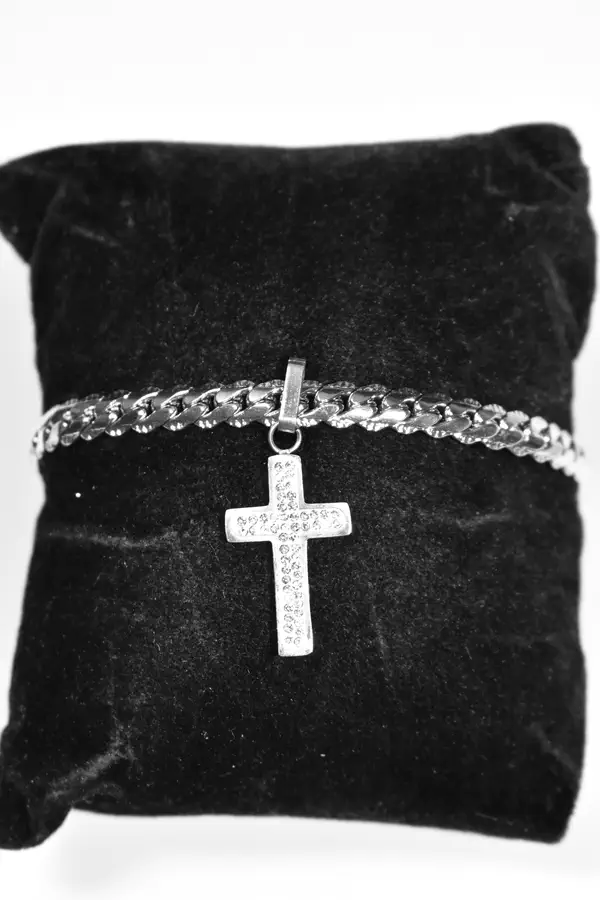 Bracelet croix Argent