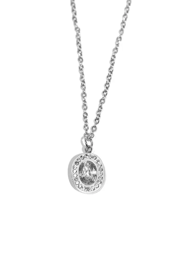 Pendentif ovale Argent