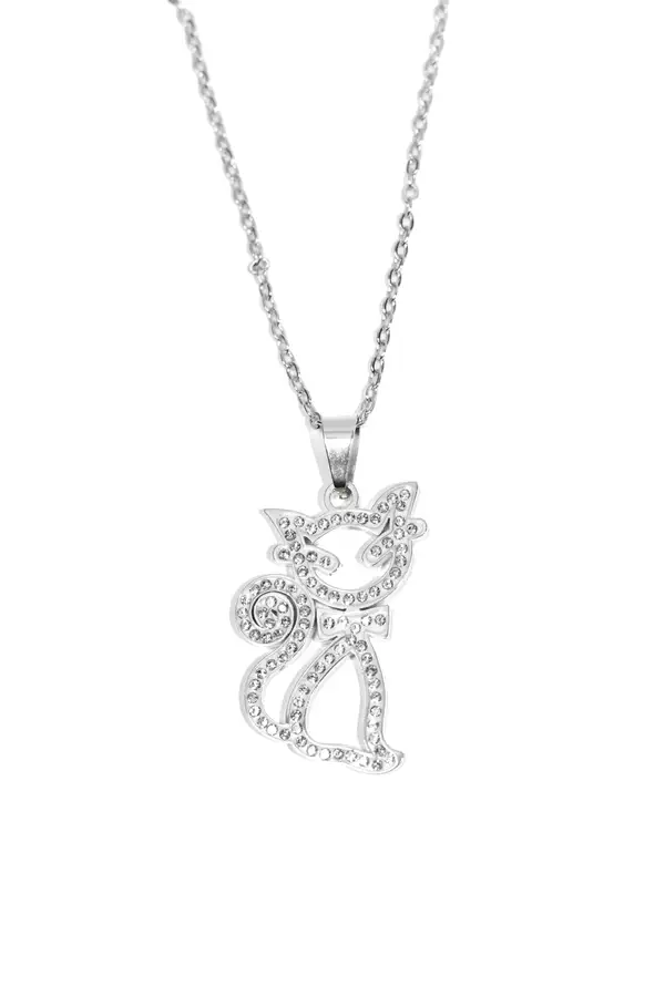 Pendentif chat Argent