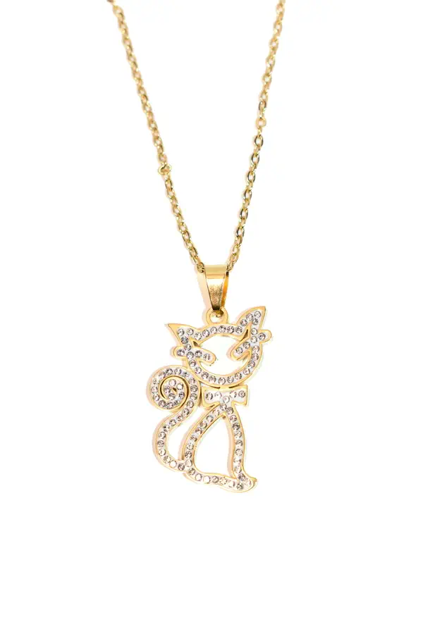 Pendentif chat Or