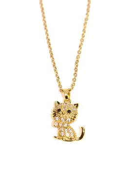 Pendentif chat Or
