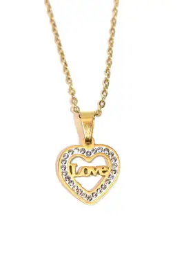 Pendentif Coeur love Or