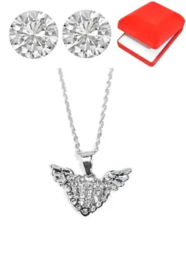 Coffret coeur aile Argent