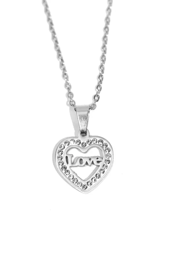 Pendentif Coeur love Argent