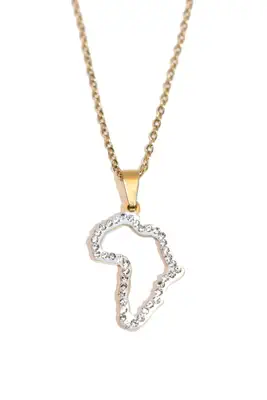 Pendentif Afrique Or