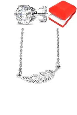 Coffret rouge feuille de la vie Argent I6D780