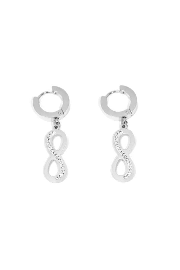 Boucle-d-oreille infini Argent