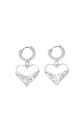 Boucle-d-oreille Coeur Argent