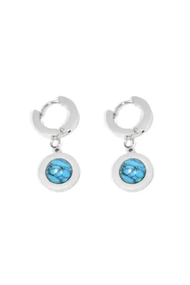 Boucle-d-oreille turquoise Argent