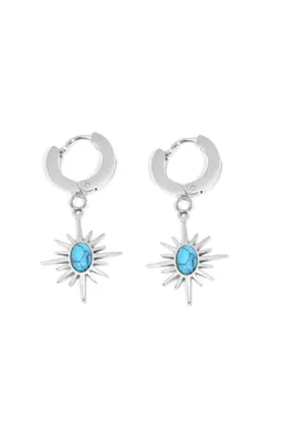 Boucle-d-oreille turquoise Argent