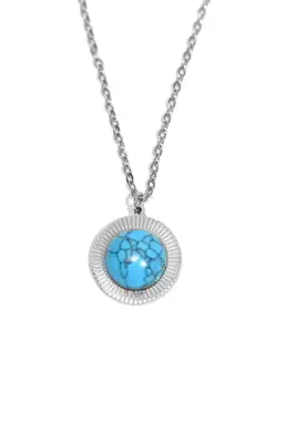 Pendentif turquoise Argent