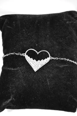 Bracelet Coeur Argent