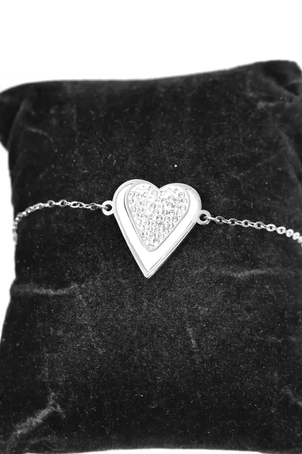 Bracelet Coeur Argent