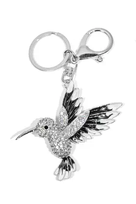 porte-cle oiseaux Argent