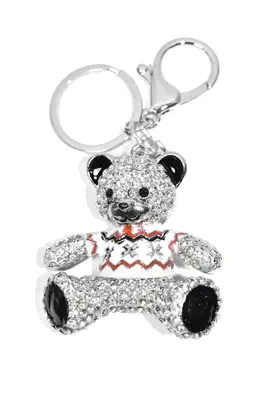 porte-cle ours Argent