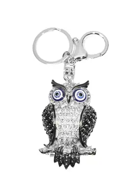 porte-cle hibou chouette multicolore