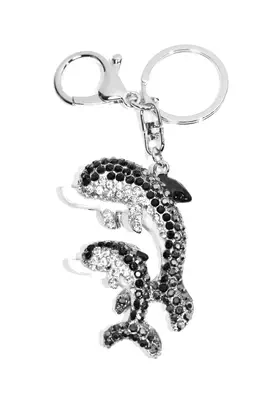 porte-cle dauphin multicolore