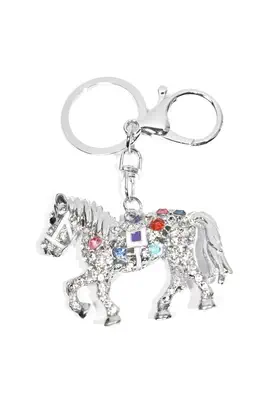 porte-cle cheval multicolore