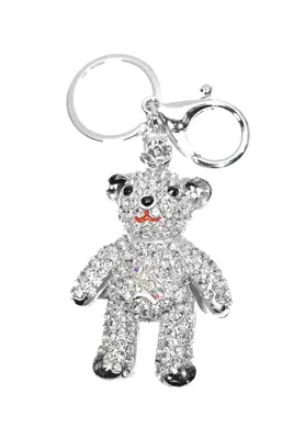 porte-cle ours Argent