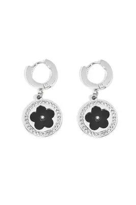 Boucle-d-oreille fleur Argent