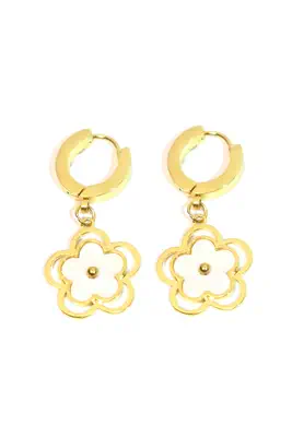 Boucle-d-oreille fleur Or 525A2A 