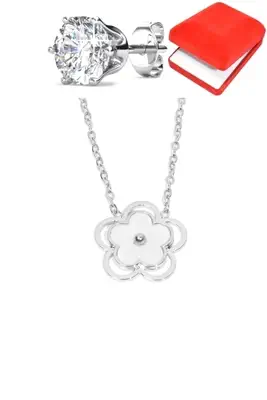 Coffret fleur Argent