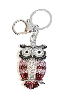 porte-cle hibou chouette multicolore