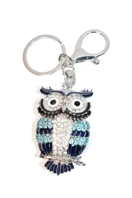 porte-cle hibou chouette multicolore