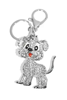 porte-cle chien multicolore