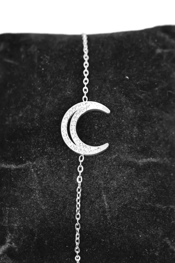 Bracelet lune Argent