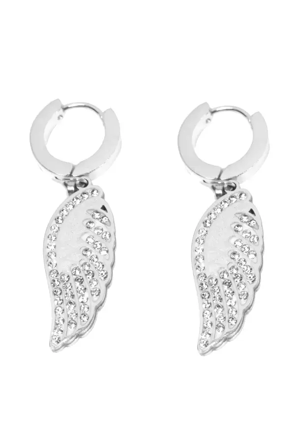 Boucle-d-oreille aile Argent