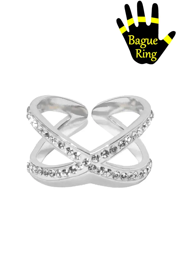 Bague infini taille réglable Argent