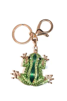 porte-cle grenouille Or