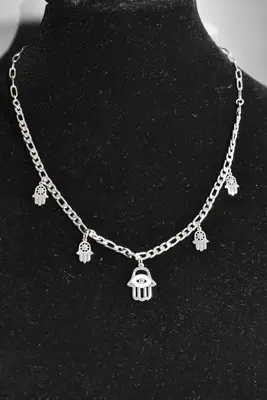 Collier main de Fatma Argent