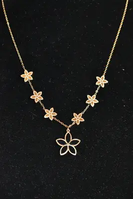 Collier fleur Or