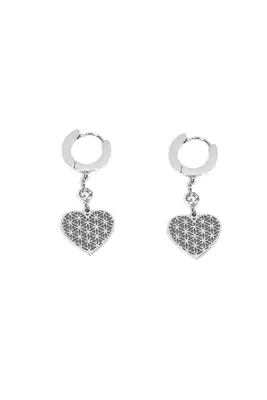 Boucle-d-oreille coeur Argent