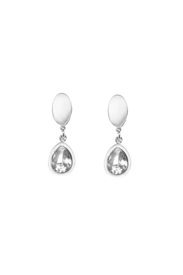 Boucle-d-oreille goutte Argent