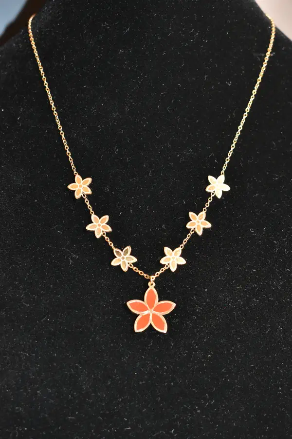 Collier fleur Or